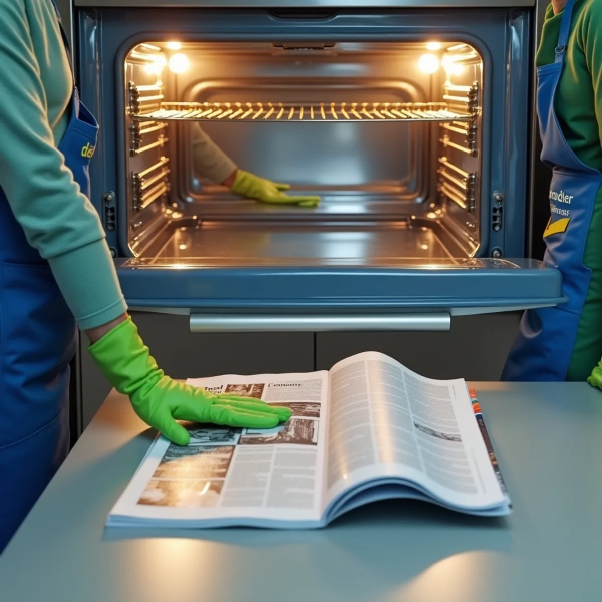 Oven degrease — after Wevessa Cleaners